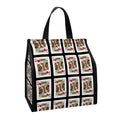 King Of Hearts Pattern Print Insulated Lunch Tote