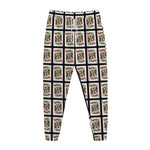 King Of Hearts Pattern Print Jogger Pants