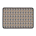 King Of Hearts Pattern Print Kitchen Mat