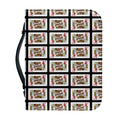 King Of Hearts Pattern Print Leather Bible Cover