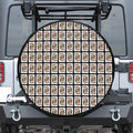 King Of Hearts Pattern Print Leather Spare Tire Cover