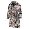 King Of Hearts Pattern Print Men's Bathrobe