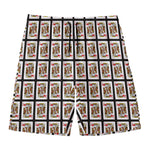 King Of Hearts Pattern Print Men's Swim Trunks