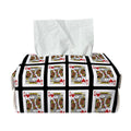 King Of Hearts Pattern Print Rectangle Tissue Box Cover