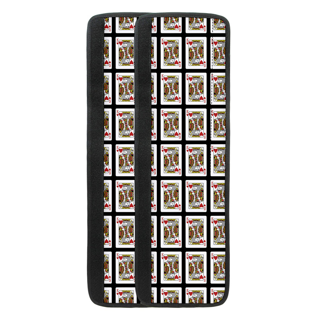 King Of Hearts Pattern Print Refrigerator Handle Covers