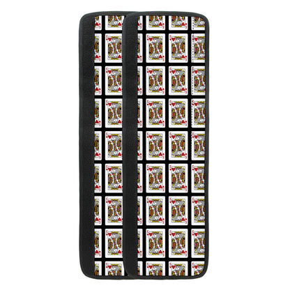 King Of Hearts Pattern Print Refrigerator Handle Covers