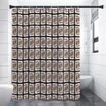 King Of Hearts Pattern Print Shower Curtain
