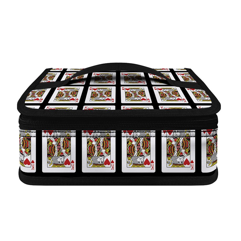 King Of Hearts Pattern Print Small Lunch Bag