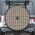 King Of Hearts Pattern Print Tire Cover With Camera Hole