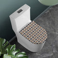 King Of Hearts Pattern Print Toilet Lid Cover