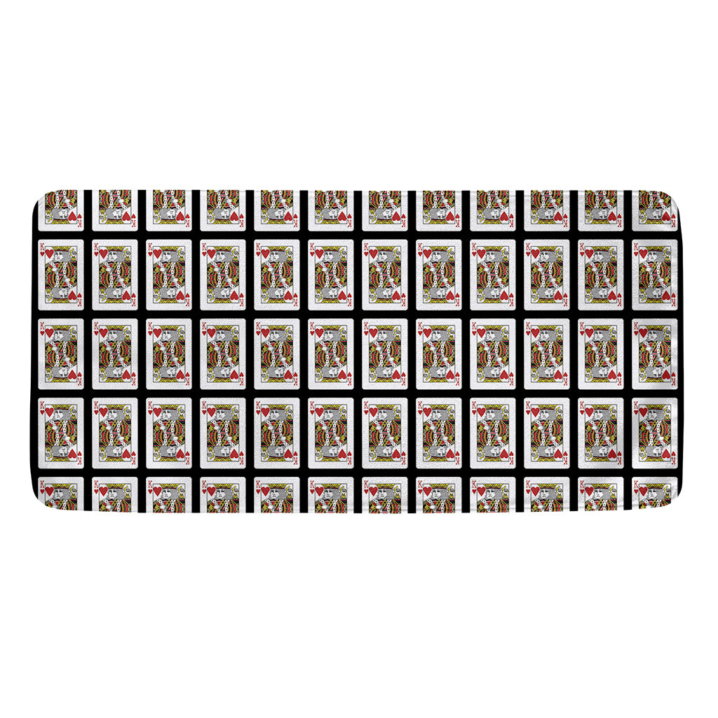 King Of Hearts Pattern Print Towel