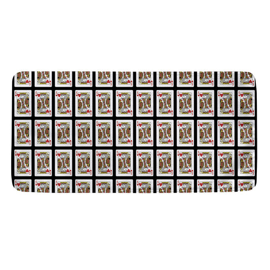 King Of Hearts Pattern Print Towel