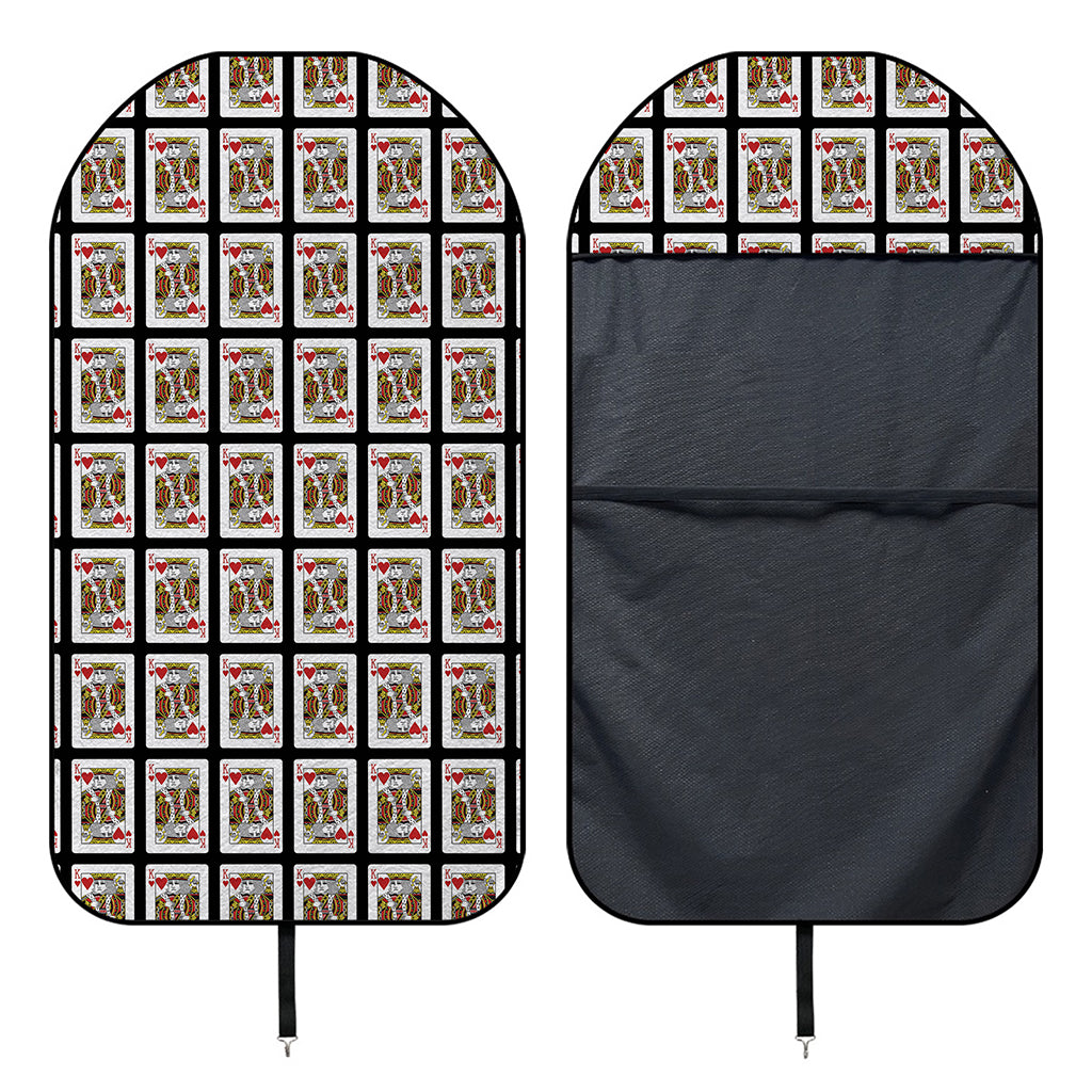 King Of Hearts Pattern Print Waterproof Car Seat Cover