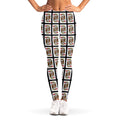 King Of Hearts Pattern Print Women's Leggings