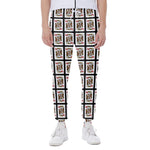 King Of Hearts Playing Card Pattern Print Scuba Joggers