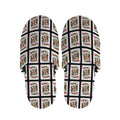 King Of Hearts Pattern Print Slippers