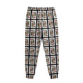 King Of Hearts Pattern Print Sweatpants