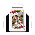 King Of Hearts Playing Card Print Adjustable Apron