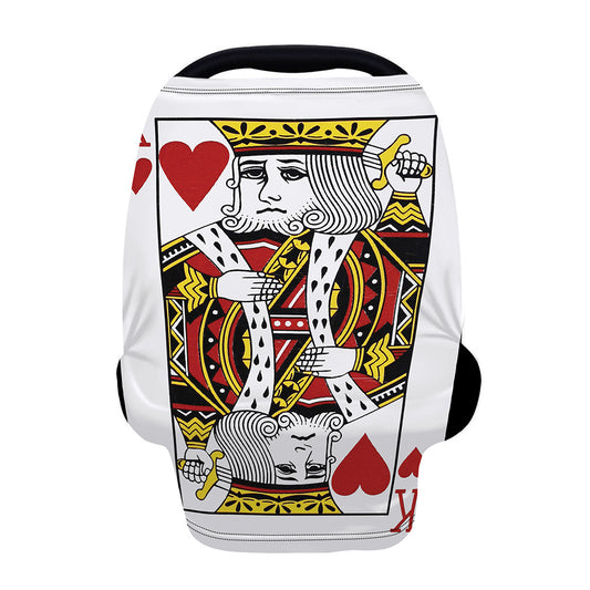 King Of Hearts Playing Card Print Baby Seat Cover