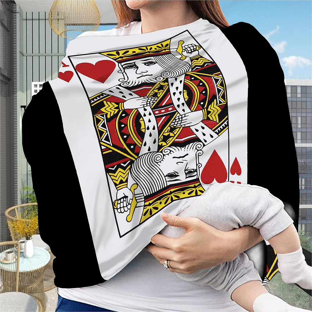 King Of Hearts Playing Card Print Baby Seat Cover