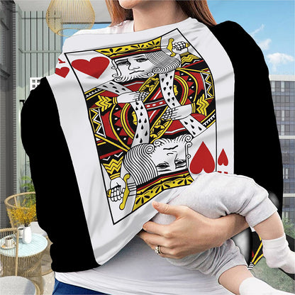 King Of Hearts Playing Card Print Baby Seat Cover