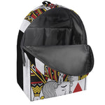 King Of Hearts Playing Card Print Backpack