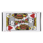 King Of Hearts Playing Card Print Beach Towel