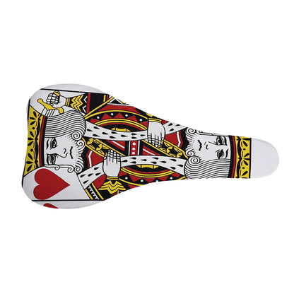 King Of Hearts Playing Card Print Bicycle Seat Cover