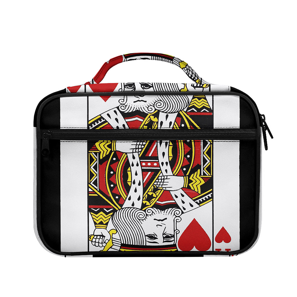 King Of Hearts Playing Card Print Briefcase Bible Bag