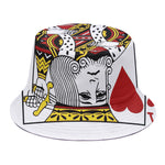 King Of Hearts Playing Card Print Bucket Hat