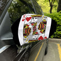King Of Hearts Playing Card Print Car Side Mirror Covers