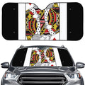 King Of Hearts Playing Card Print Car Windshield Sun Shade