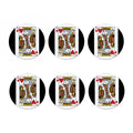 King Of Hearts Playing Card Print Coaster Set