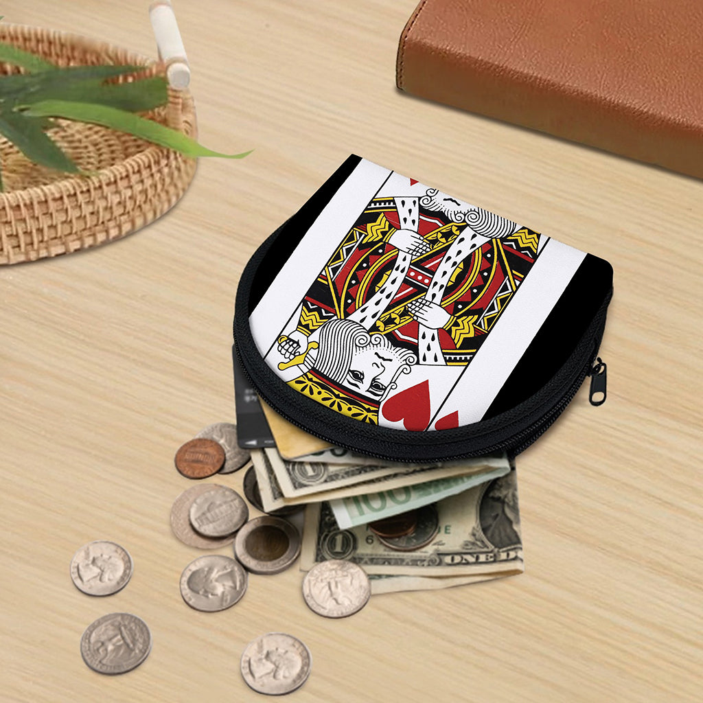 King Of Hearts Playing Card Print Coin Purse