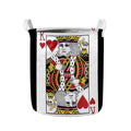 King Of Hearts Playing Card Print Collapsible Laundry Basket