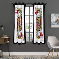 King Of Hearts Playing Card Print Grommet Curtain Panels
