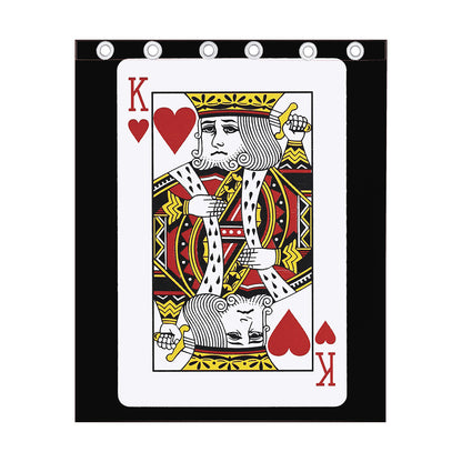 King Of Hearts Playing Card Print Curtain