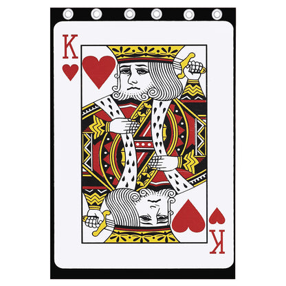 King Of Hearts Playing Card Print Curtain