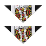 King Of Hearts Playing Card Print Dog Bandana