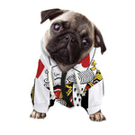 King Of Hearts Playing Card Print Dog Zip Up Hoodie
