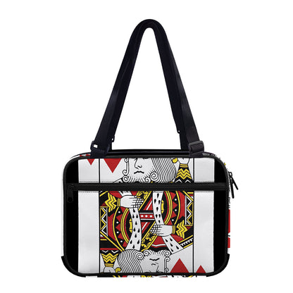 King Of Hearts Playing Card Print Double Strap Bible Bag