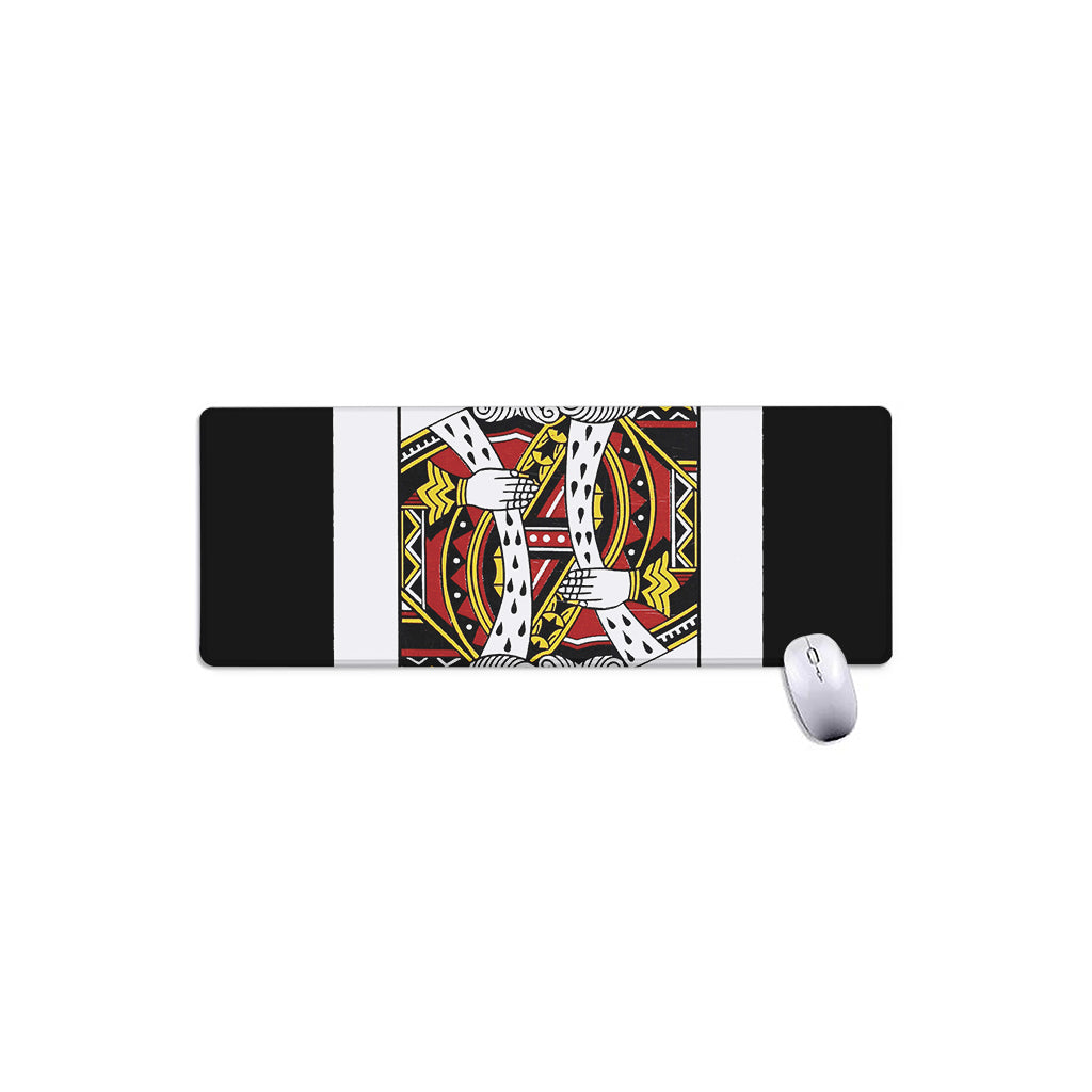 King Of Hearts Playing Card Print Extended Mouse Pad