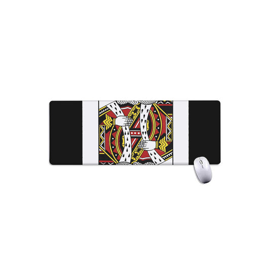 King Of Hearts Playing Card Print Extended Mouse Pad