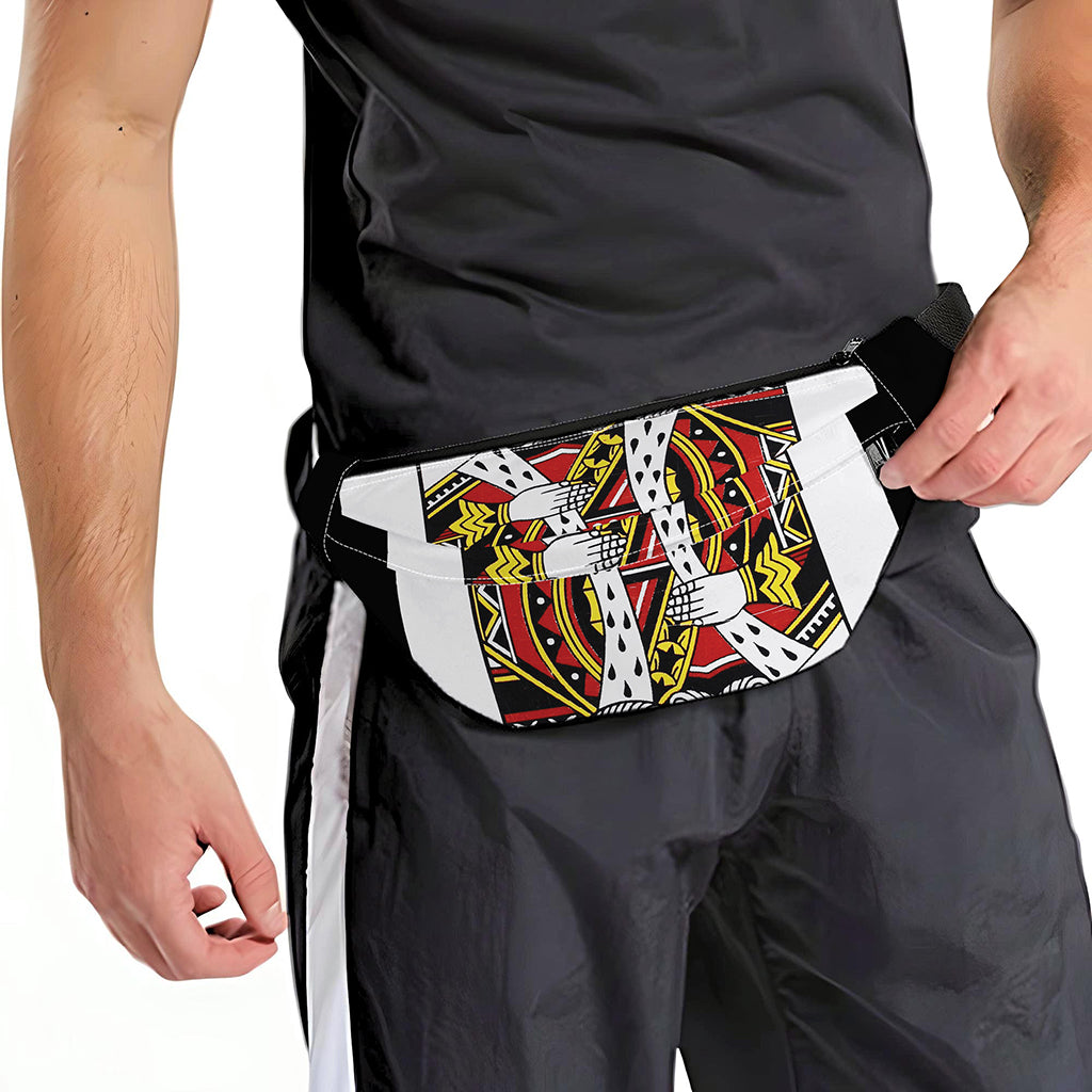 King Of Hearts Playing Card Print Fanny Pack