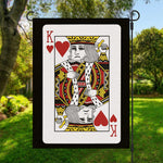 King Of Hearts Playing Card Print Garden Flag
