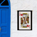 King Of Hearts Playing Card Print Garden Flag