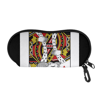 King Of Hearts Playing Card Print Glasses Case