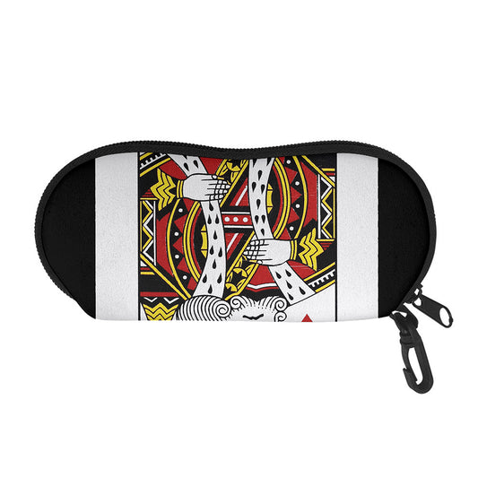King Of Hearts Playing Card Print Glasses Case