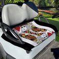 King Of Hearts Playing Card Print Golf Cart Seat Cover