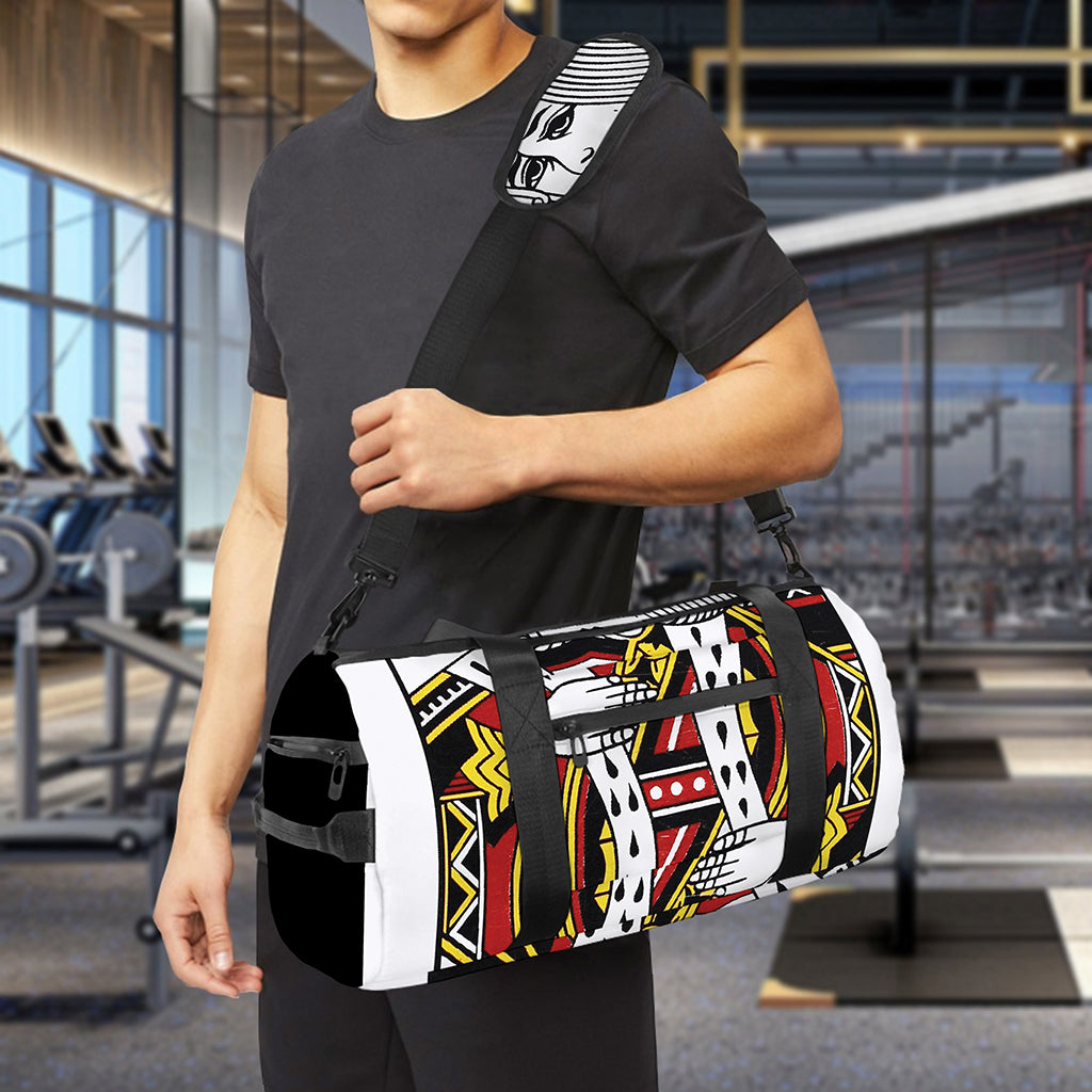 King Of Hearts Playing Card Print Gym Bag